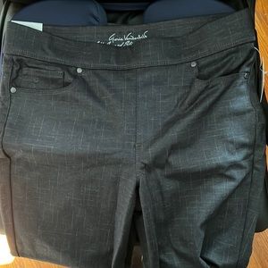 Gloria Vanderbilt Avery Slim Ponte dress pants grey